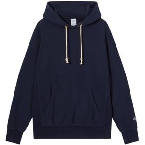 Champion, Heren, Sweatshirts & Hoodies, Blauw, Maat: XS Katoen,