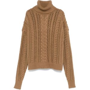 Ralph Lauren, Dames, Truien, Bruin, Maat: M Katoen,