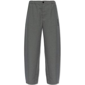 Marni, Dames, Broeken, Grijs, Maat: XS Wol,