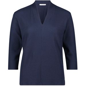 Betty & Co - Casual Shirt - Blauw - Dames - V-hals