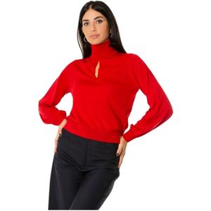 Semicouture, Dames, Truien, Rood, Maat: M Wol,