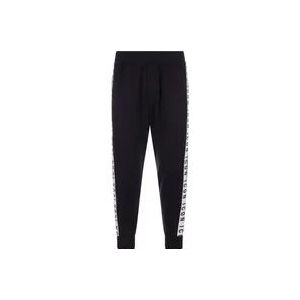 Dsquared2 Zwarte joggingbroek met elastische tailleband , Black , Heren , Maat: L