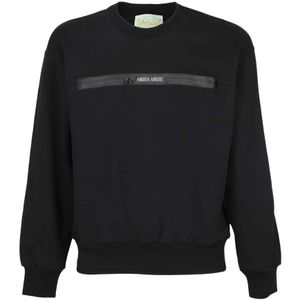 Aries, Heren, Sweatshirts & Hoodies, Zwart, Maat: M