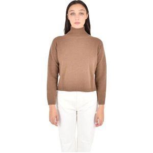 Max Mara, Dames, Truien, Bruin, Maat: L Wol,