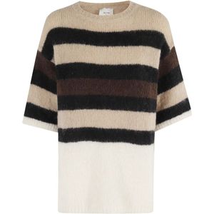 Alysi, Dames, Truien, Veelkleurig, Maat: S Mohair,