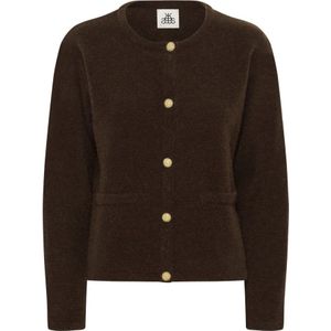 Karen by Simonsen, Dames, Truien, Bruin, Maat: XL Wol,