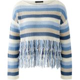 Oui, Dames, Truien, Veelkleurig, Maat: S Katoen,