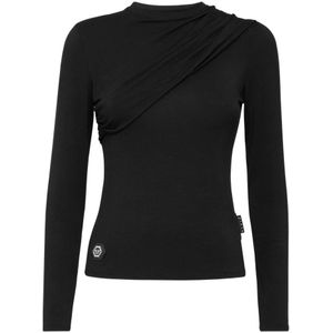 Philipp Plein, Dames, Tops, Zwart, Maat: S Modal,