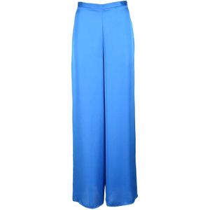 Simona Corsellini, Dames, Broeken, Blauw, Maat: S Poliester,