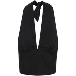 Andamane, Dames, Tops, Zwart, Maat: XS Poliester,