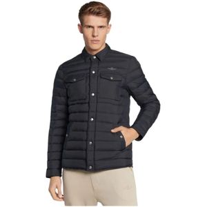 Aeronautica Militare, Heren, Jassen, Blauw, Maat: L Polyamide,