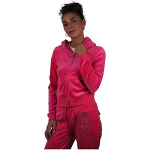Juicy Couture, Dames, Sweatshirts & Hoodies, Rood, Maat: S Poliester,