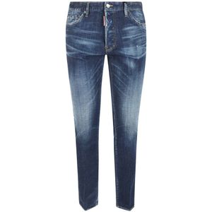 Dsquared2, Heren, Jeans, Blauw, Maat: M Katoen,