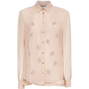 Fendi, Dames, Blouses & Shirts, Roze, Maat: S Zijde,