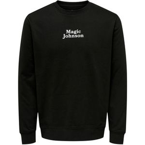 Only & Sons, Heren, Sweatshirts & Hoodies, Zwart, Maat: L Katoen,