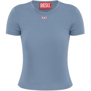 Diesel, Dames, Tops, Blauw, Maat: 2XS Katoen,
