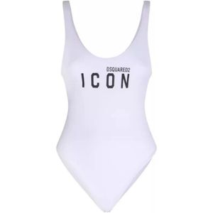 Dsquared2, Dames, Badkleding, Wit, Maat: S