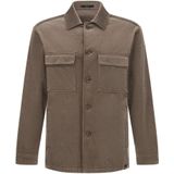 Boggi Milano, Heren, Jassen, Bruin, Maat: S Katoen,