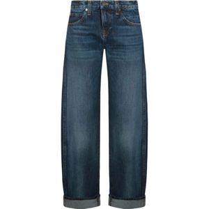 Khaite, Dames, Jeans, Blauw, Maat: W25 Zijde,