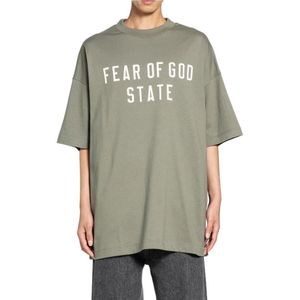 Fear Of God, Heren, Tops, Groen, Maat: XL Katoen,