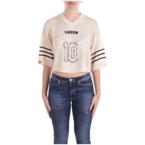 Barrow, Dames, Truien, Beige, Maat: S Katoen,