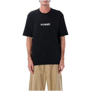 Comme des Garçons, Heren, Tops, Zwart, Maat: XL Katoen,