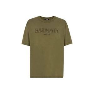 Balmain T-Hemden , Green , Heren , Maat: 2XL