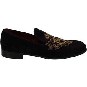 Dolce & Gabbana, Heren, Schoenen, Zwart, Maat: 39 EU Katoen,