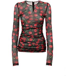 Dolce & Gabbana, Dames, Tops, Veelkleurig, Maat: XS Tulle,