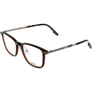 Brunotti - Rechthoekige Zonnebril - Bruin - Kunststof en Titanium