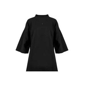 Balenciaga Oversized Logo T-Shirt , Black , Dames , Maat: XL