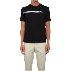 Paul & Shark, Heren, Tops, Zwart, Maat: L Katoen,
