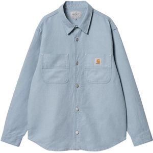 Carhartt Wip, Heren, Overhemden, Blauw, Maat: M