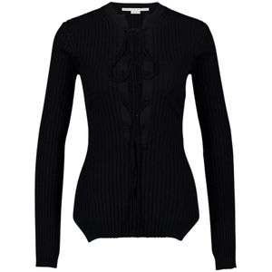 Stella McCartney, Dames, Truien, Zwart, Maat: L Viscose,