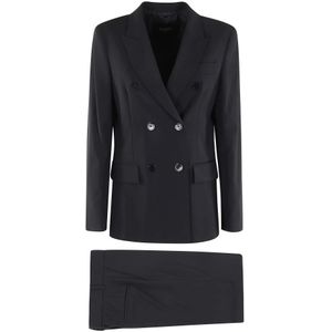 Seventy, Dames, Pakken, Blauw, Maat: L Wol,