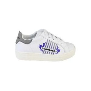 Dsquared2 Wit/Grijs Sneakers , White , Dames , Maat: 39 EU