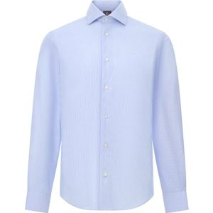 Boggi Milano - Overhemden - Blauw - Katoen - Ultiem Strijkvrij