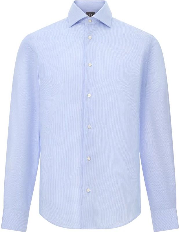 Boggi Milano - Overhemden - Blauw - Katoen - Ultiem Strijkvrij