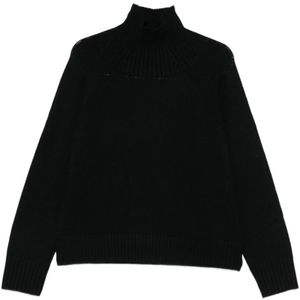 Michael Kors, Dames, Truien, Zwart, Maat: 2XS Wol,