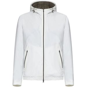 Herno, Heren, Jassen, Wit, Maat: M Nylon,