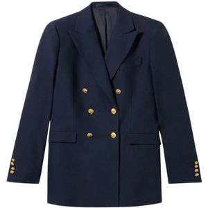 Brooks Brothers, Dames, Jassen, Blauw, Maat: XS Wol,