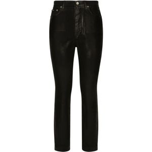 Dolce & Gabbana, Dames, Jeans, Zwart, Maat: S