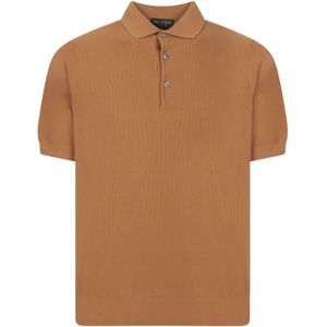 Dell'oglio, Heren, Tops, Bruin, Maat: 2XL Katoen,