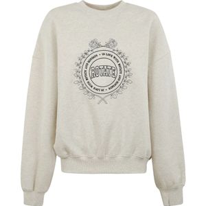 Rotate Birger Christensen, Dames, Sweatshirts & Hoodies, Wit, Maat: S Katoen,