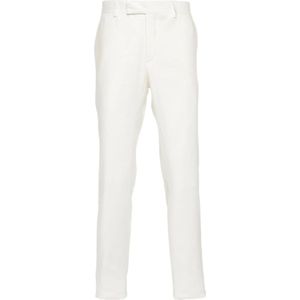 Lardini, Heren, Broeken, Wit, Maat: 2XL Linnen,