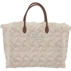 MC2 Saint Barth, Dames, Tassen, Beige, Maat: ONE Size