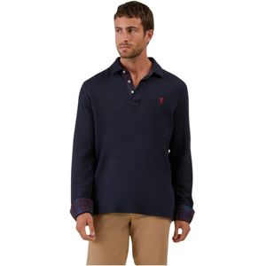 Vicomte A., Heren, Tops, Blauw, Maat: S Katoen,