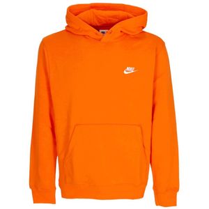 Nike, Heren, Sweatshirts & Hoodies, Oranje, Maat: XS Fleece,