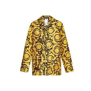Versace Zijden pyjama top , Yellow , Dames , Maat: L