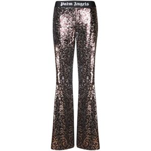 Palm Angels, Dames, Broeken, Bruin, Maat: L